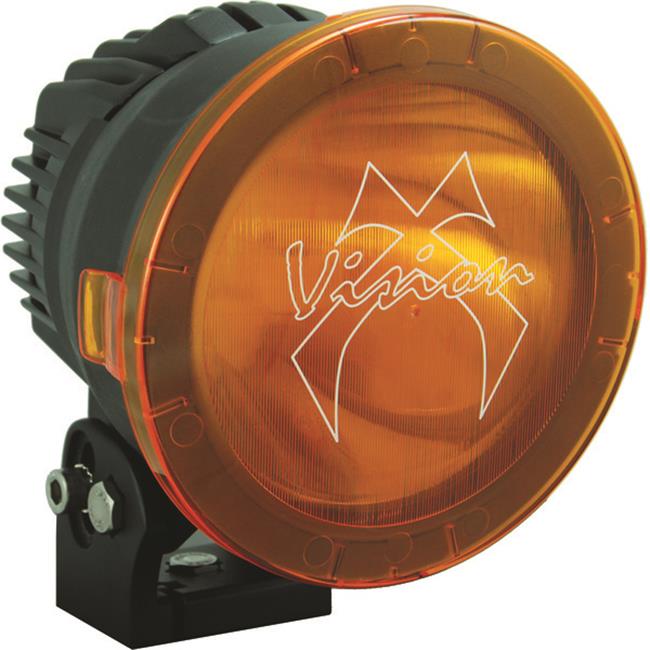 Vision X - 6.7" Cannon PCV Elliptical Beam Light Cover (Yellow) - PCV-6500YEL