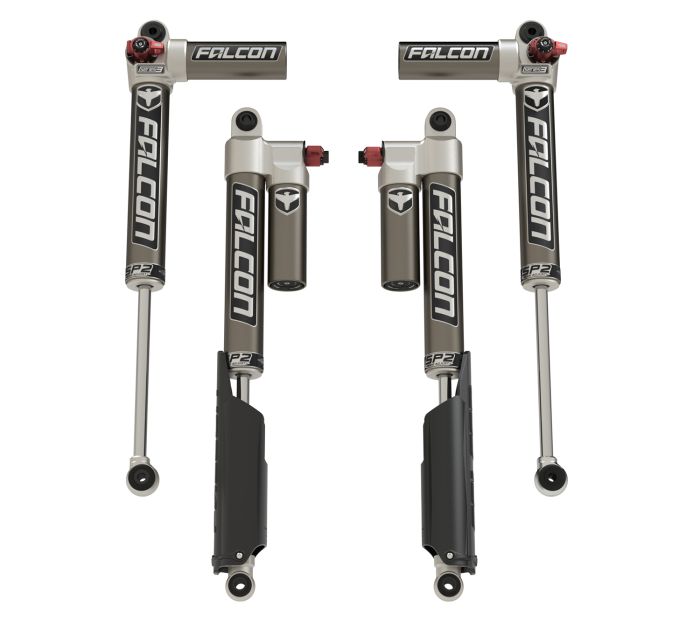 Falcon Shocks - JT: Falcon SP2 3.3 Fast Adjust Piggyback Shock Kit (2-3" Lift) - 14-02-33-400-150