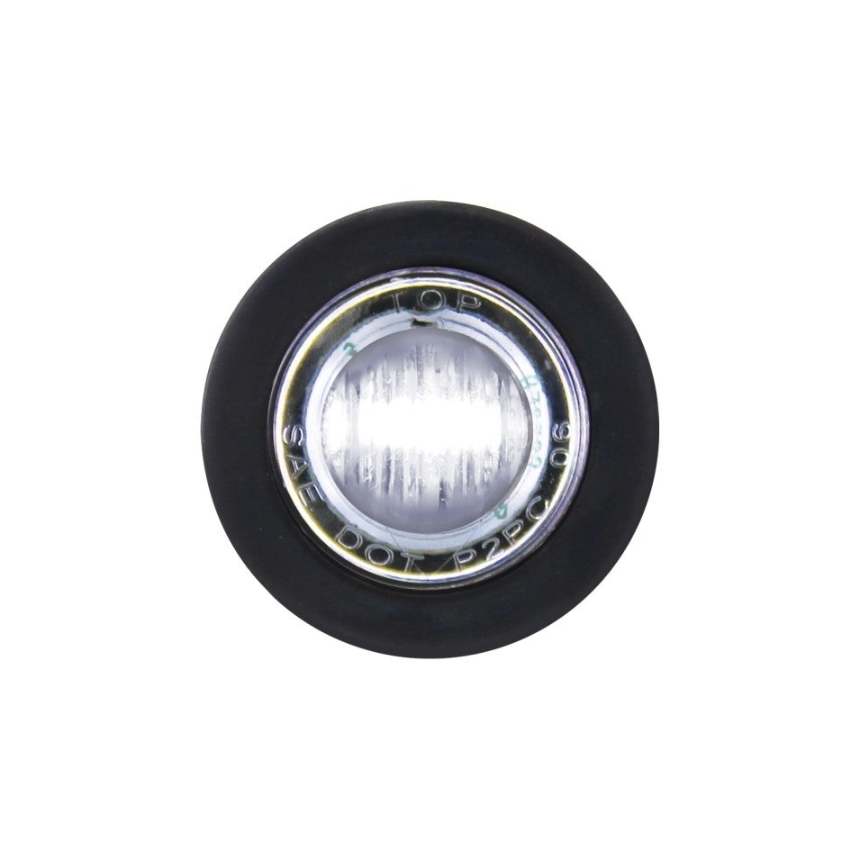 White LED Mini Clearance/marker Light with Clear Lens