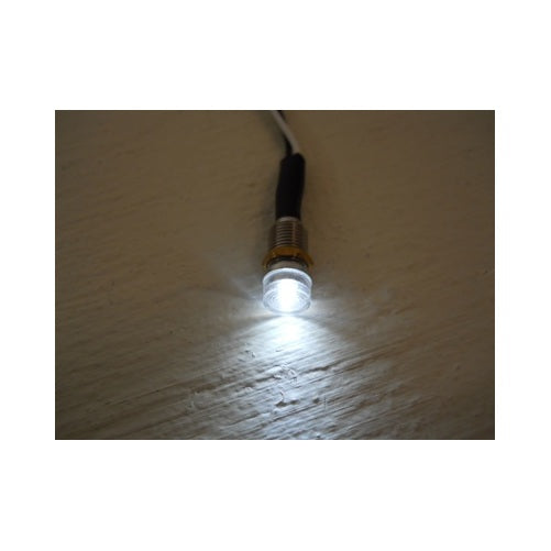 Dash Accent Indicator Lights Mini White LED 1/4 - PRP 28