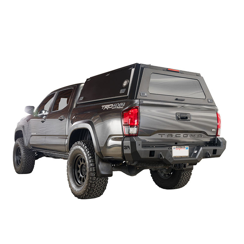 OVS - Toyota Tacoma 5 foot bed - Expedition Truck Cap W/Full Wing Doors, Front and Rear Windows & 3rd Brake Light - 70100001