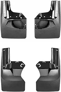 WeatherTech - 110100-120112 - Mud Flaps - Compatible with 2021-2023 Jeep Gladiator Front & Rear Set - Black