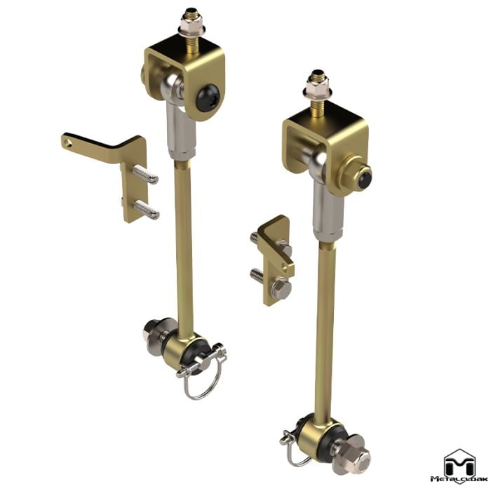 Metal Cloak - Jeep TJ Front Sway Bar Link Kit, 10" - 7018