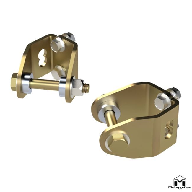 Metal Cloak - Shock Mount Kit for JK Lower Rear - Shock Relocation & Clearance Kit - 7025