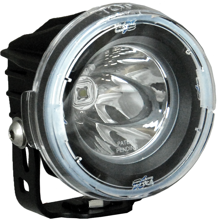 Vision X - 3.7" Round PCV Light Cover (Clear) - PCV-OPR1