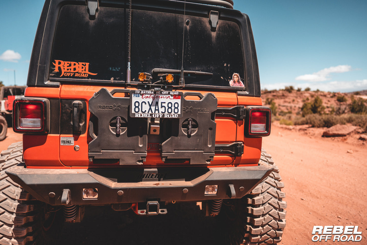 Rebel Off Road -JL Bak-Pax Spare Tire Delete Kit - bak-pax-jl