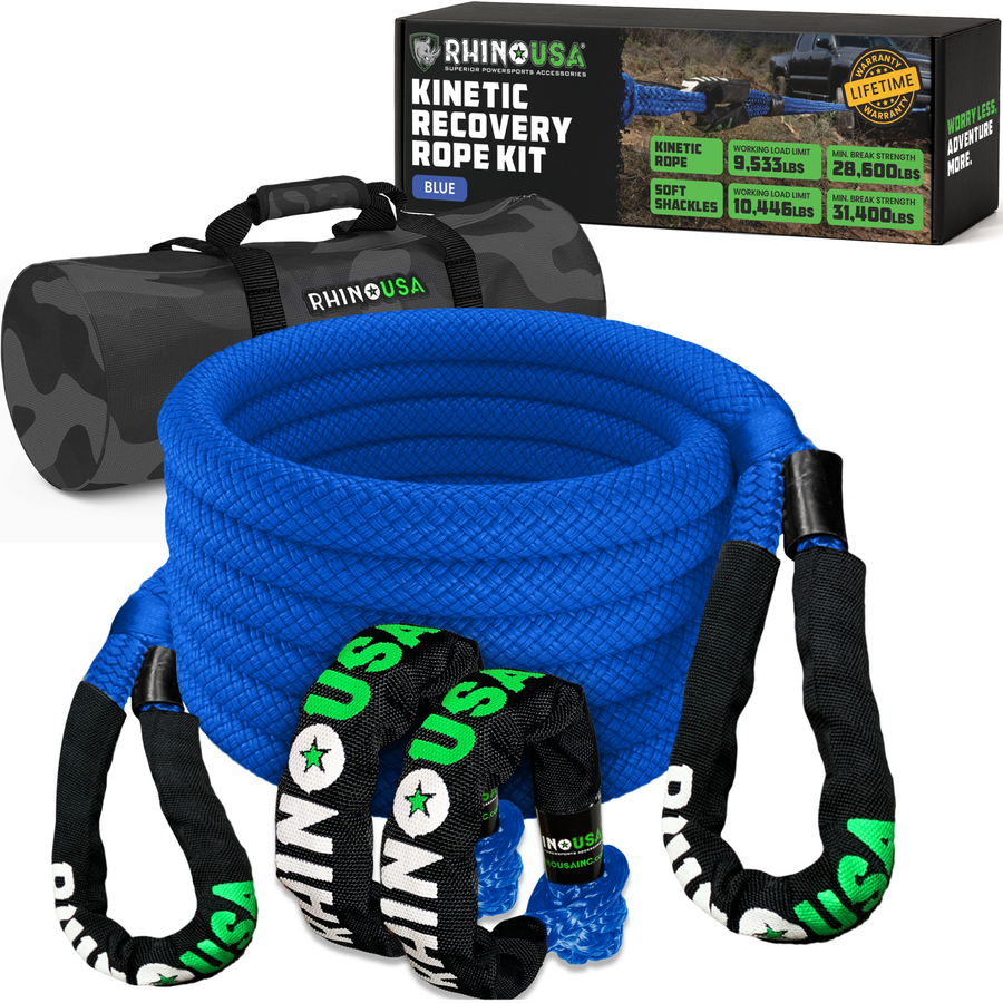Rhino USA - 7/8" x 30' Kinetic Rope Recovery Kit