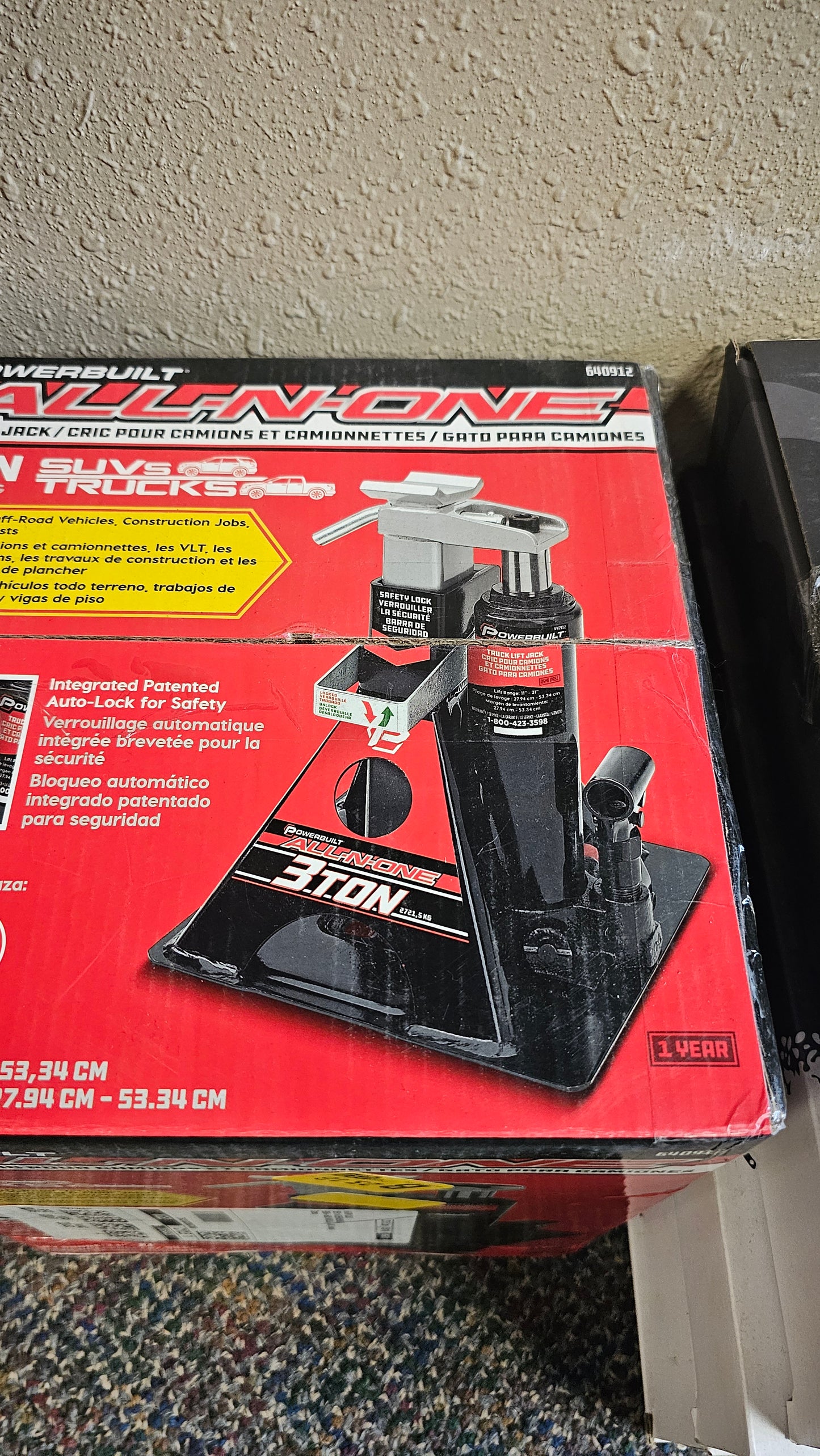 Powerbuilt - All-N-One 3 ton jack