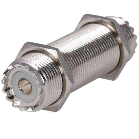 Rugged radios - Female to Female UHF Bulkhead Connector - UHF-BULKHEAD
