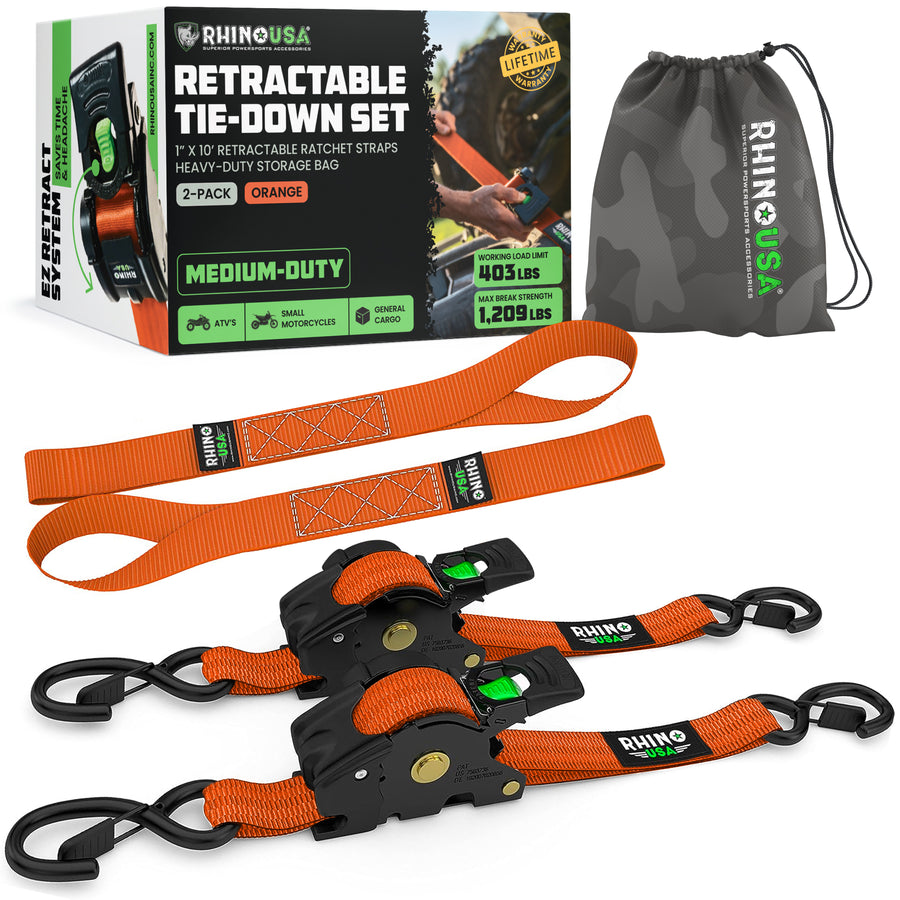 Rhino USA - Retractable Tie-Down Set