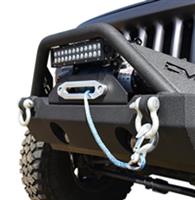 DV8 - Offroad 07-18 Jeep Wrangler JK/JL Steel Stubby Front Bumper W/ Fog Lights