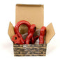 Rugged Ridge - D-Ring Shackle Kit 3/4 Inch Red Steel Pair - 11235.08
