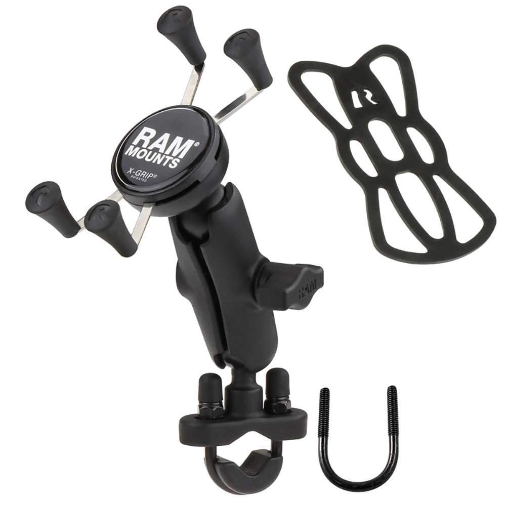 Ram Mounts X-Grip Phone Mount with Handlebar U-Bolt Base