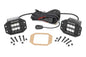 Rough Country - 2 Black Series Flush Mount  LED Lights , Pair - 70113BL