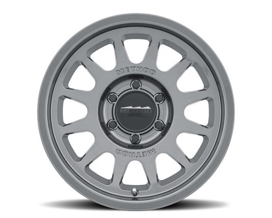 Method - bead grip - Wheels - 17x8.5 5X5 - Gloss Titanium Gray Bolt Pattern - MR70378550800