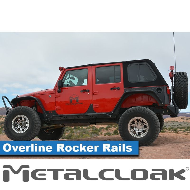 Metal Cloak Rocker Rail, Pair, JK, 4-Door  Bare,  Raw Metal