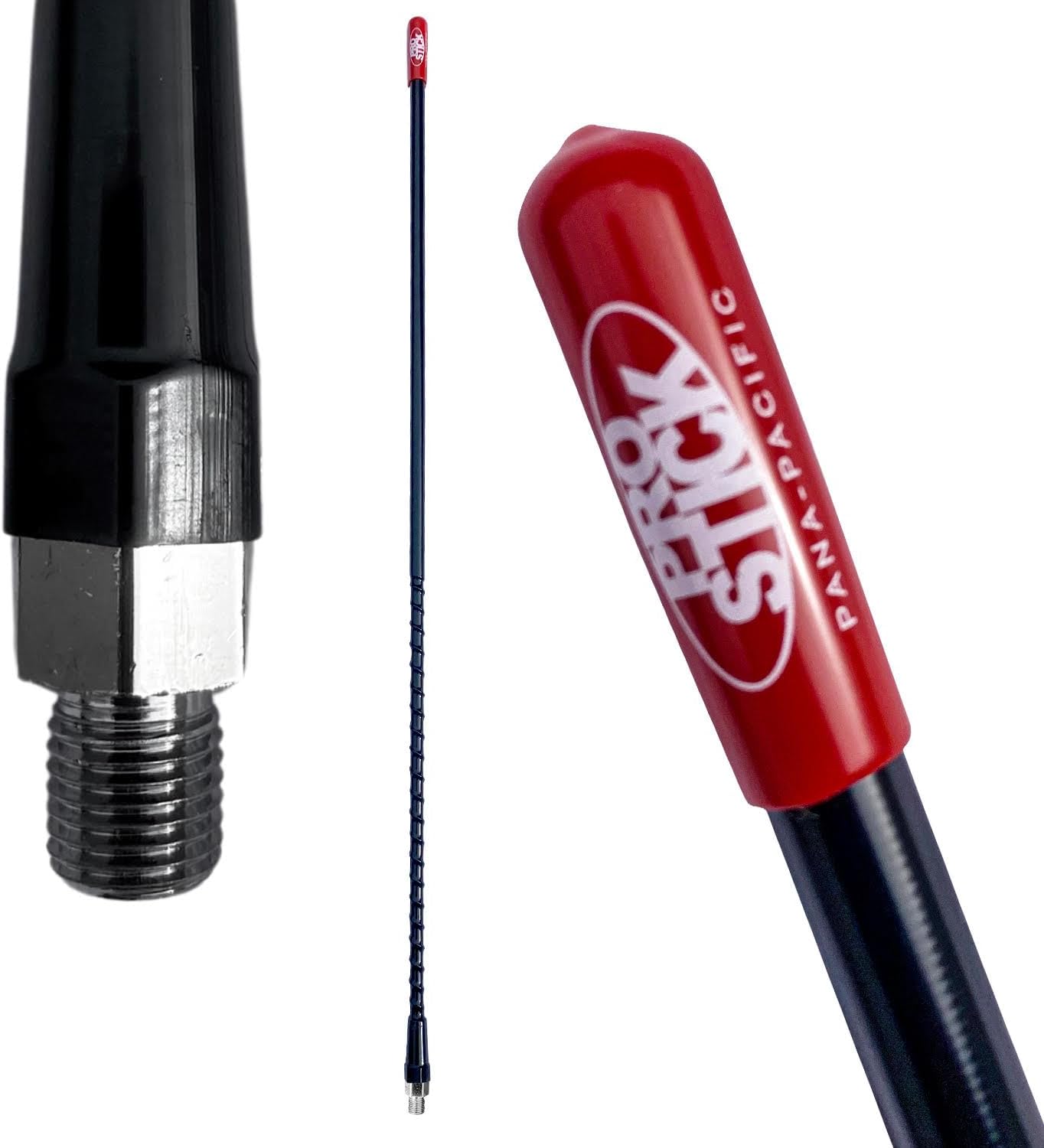 Pro Stick2'  Foot Fiberglass 1000 Watt - Black CB Radio Antenna