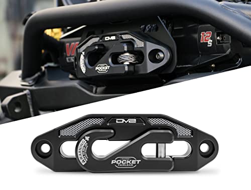 DV8 - Pocket Fairlead for Synthetic Rope Winches Black