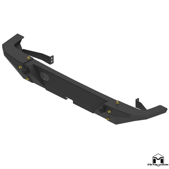 Metal Cloak - 6941 - Rear bumper full length Bumper (wings only) - JL