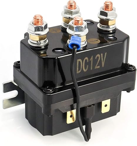 12V 250A Winch Relay Solenoid Replacement Contactor for 3000-5000lbs ATV UT Winch Control