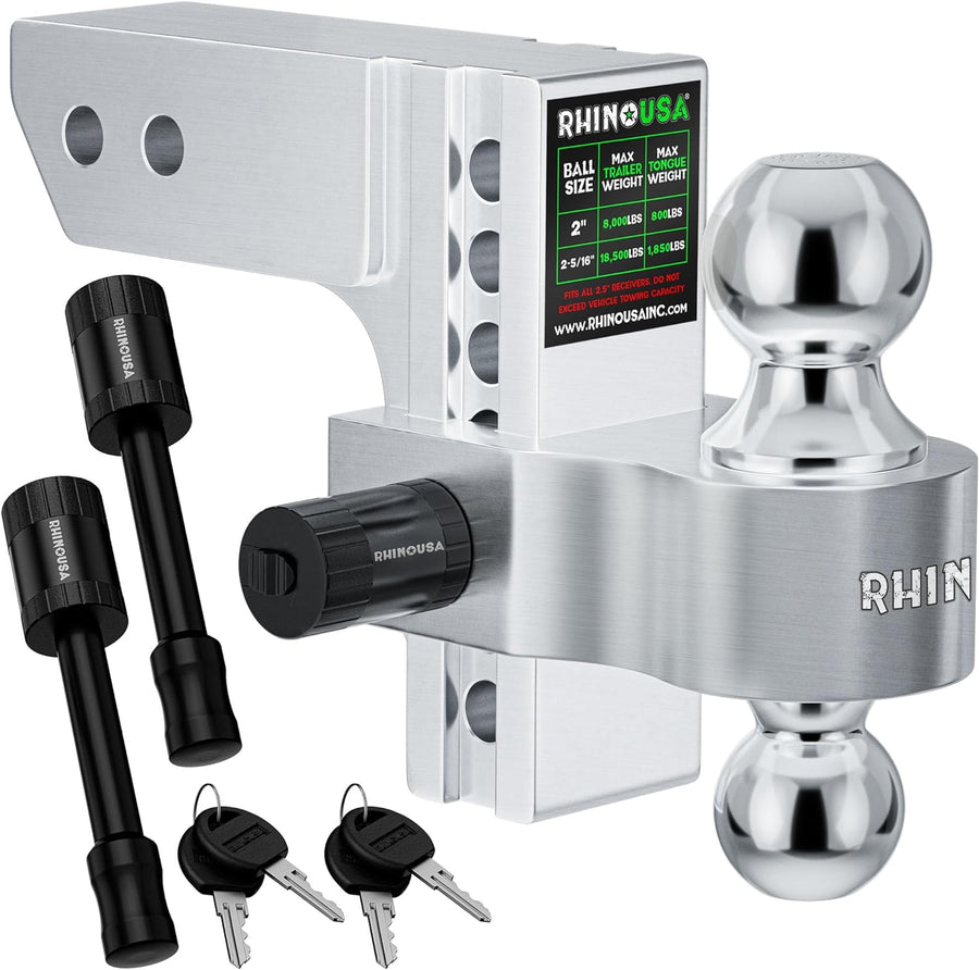 Rhino USA - Adjustable Drop Hitch (2.5" Receivers)