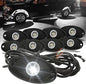 SunPie - 8 Pods White LED Rock Lights - X0034GGWUZ