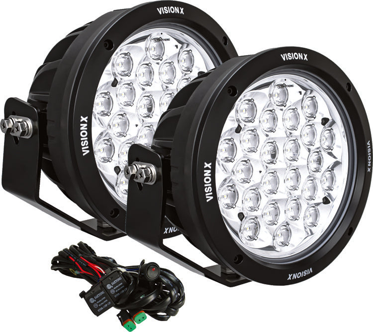 Vision X - 8.7" CG2 Multi-LED Light Cannon (Clear) - cg2-cpm2410kit