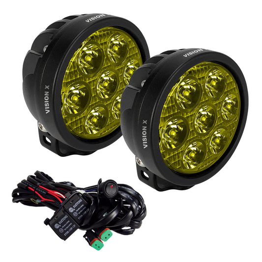 Vision X - 4.5in. Cannon lights (Yellow)- CR-7SYKIT
