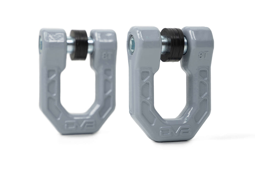 DV8 - 3/4" Elite D-rings - Gray (pair) - unsk-01gr