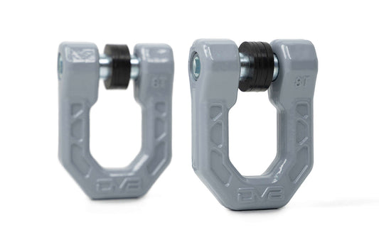 DV8 - 3/4" Elite D-rings - Gray (pair) - unsk-01gr