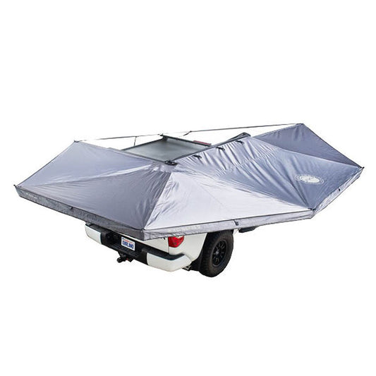 OVS - XD Nomadic 270 - Awning W/Lights & Black Out Grey Hex, Black Trim & Black Travel Cover - 18179929