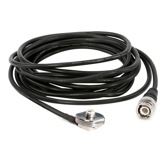 Rugged Radios - 15 Ft Antenna Coax Cable with BNC Connector and 3/8 NMO Mount - nmo-mini-u-15