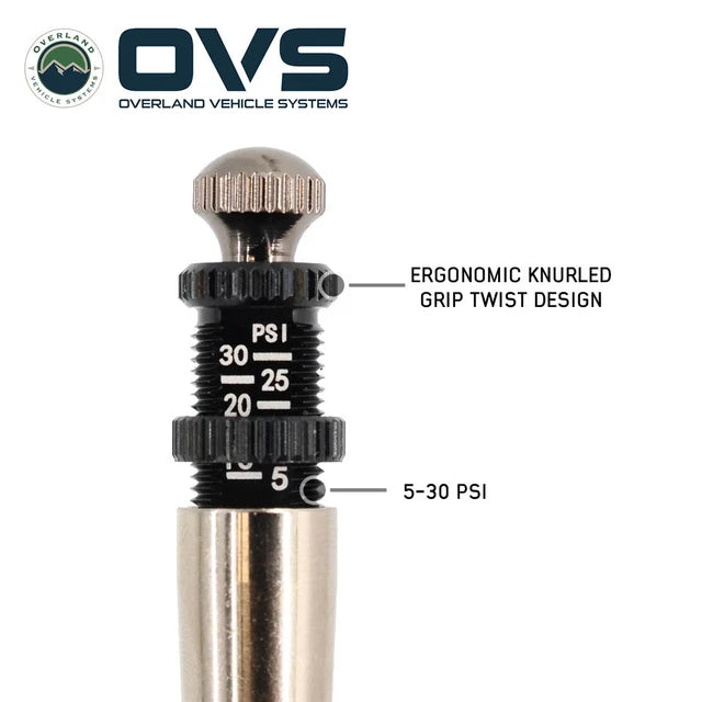 OVS Rapid Tire Deflators - 4 Piece Aluminum Adjustable Kit (5-30 PSI) with Storage Case  97-9904