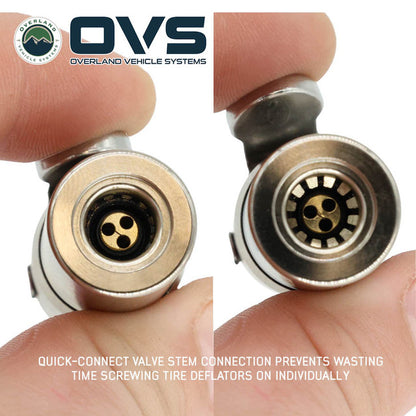 OVS Rapid Tire Deflators - 4 Piece Aluminum Adjustable Kit (5-30 PSI) with Storage Case  97-9904