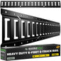 5 ft E-Track Tie-Down Rails, 2-Pack | Rhino USA BLACK