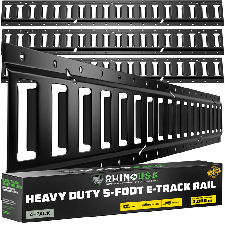 Rhino USA - 5FT E-Track Tie-Down Rails