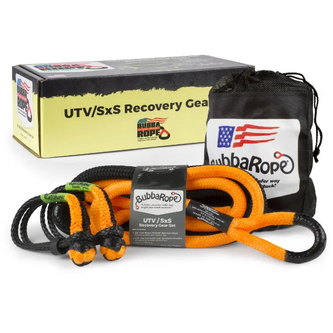 Bubba Rope - UTV/SXS 5/8" Power stretch rope and 2 5/16" soft shackle kit - 176842OR