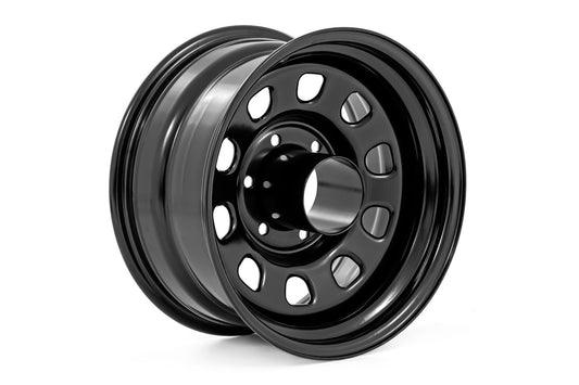 Rough Country - Black 15x8 6x5.5 4.25 Bore -19 - RC51-5883