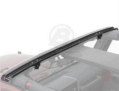 Bestop - Windshield Channel Quick Detach Windshield Header (Black) - 51243-01