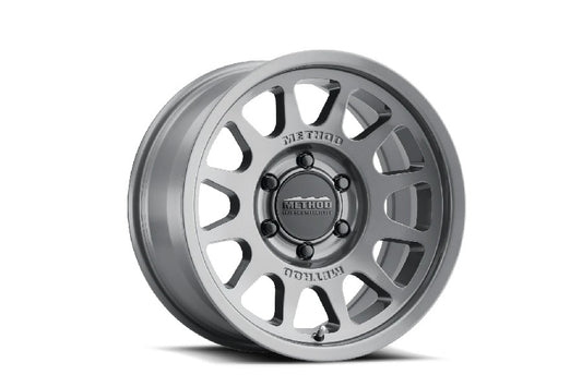 MR70379050812N  MR703 Bead Grip, 17x9, -12mm Offset, 5x5, Gloss Titanium