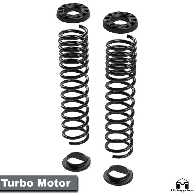 Metal Cloak - Dual rate coil spring pair 2.5" JL 2Door Front - 7617