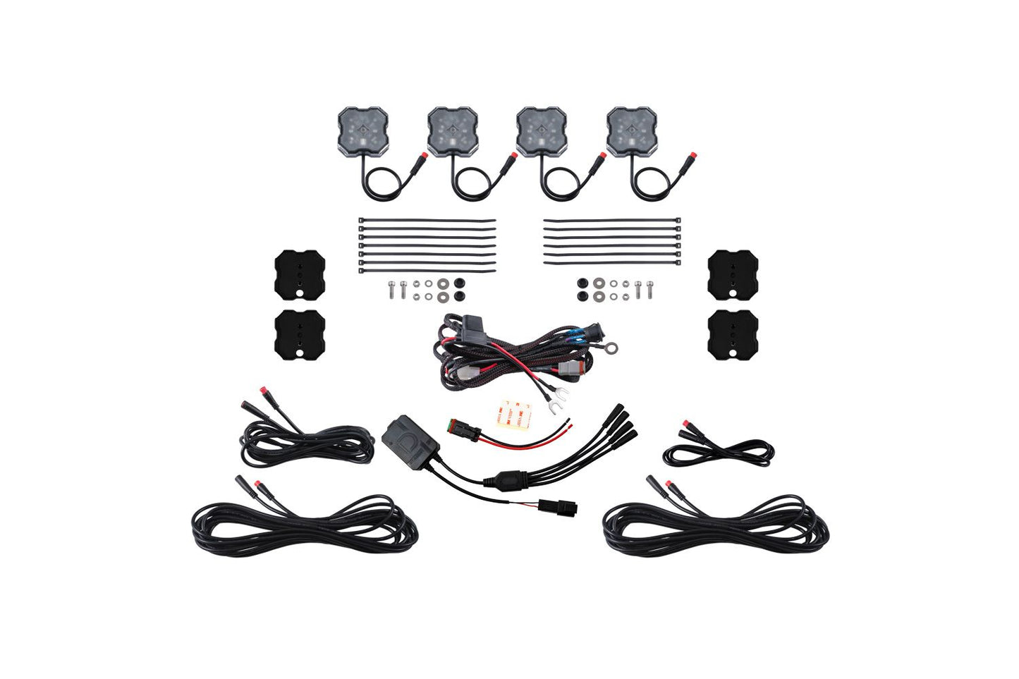 Diode Dynamics - Stage Series RGBW LED Rock Light Kit (4-pack) - DD7741C