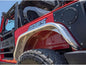 ARIES - JK Aluminum FRONT and REAR Fender SET - Jeep Wrangler JK Raw Aluminum Fender Flares #1500202,2500202