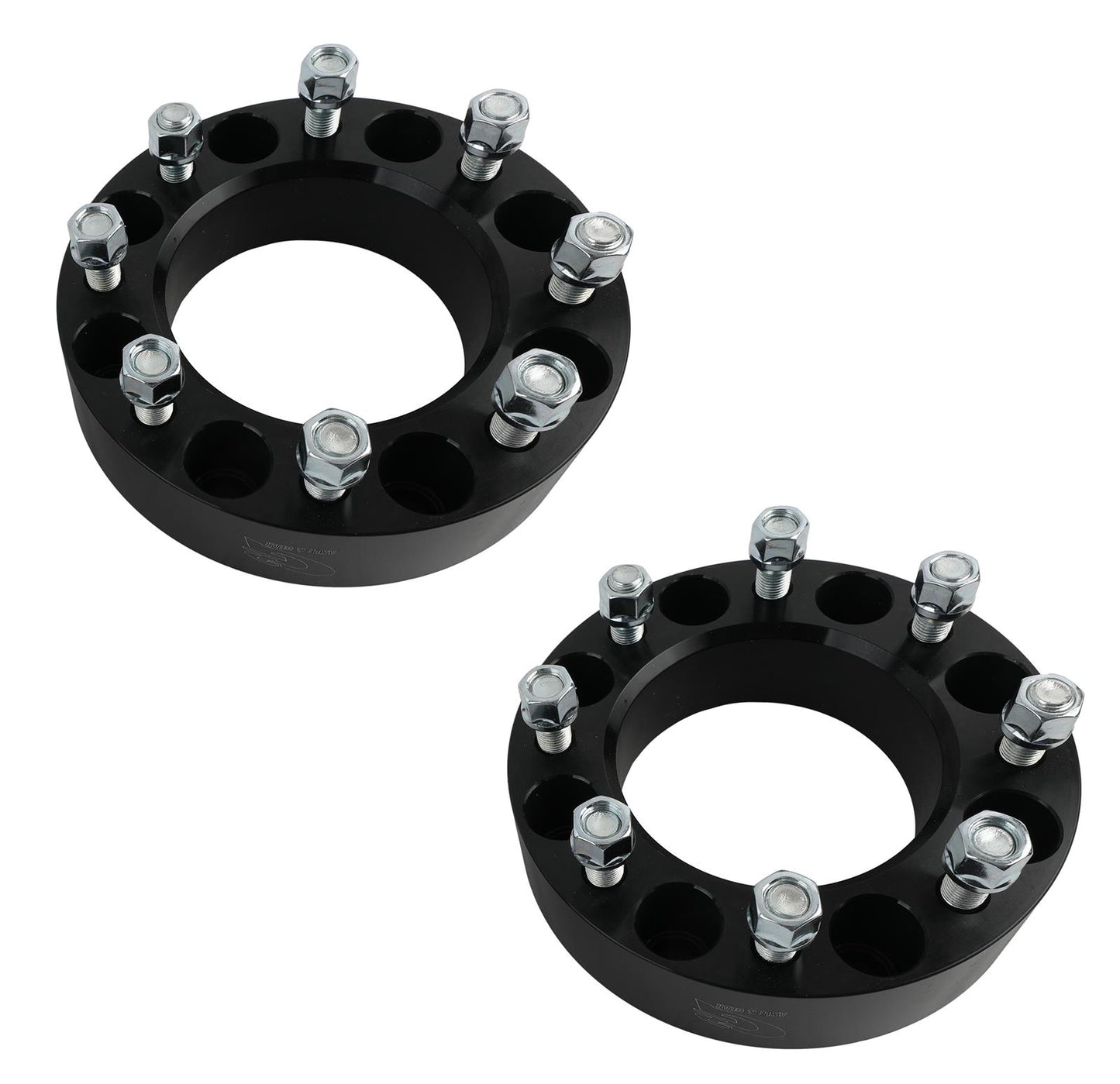 G2 - 8x6.5in. GM Bolt Pattern 2" Wheel Spacers (Black) - 93-82-200