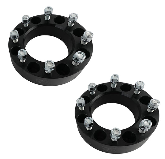 G2 - 8x6.5in. GM Bolt Pattern 2" Wheel Spacers (Black) - 93-82-200