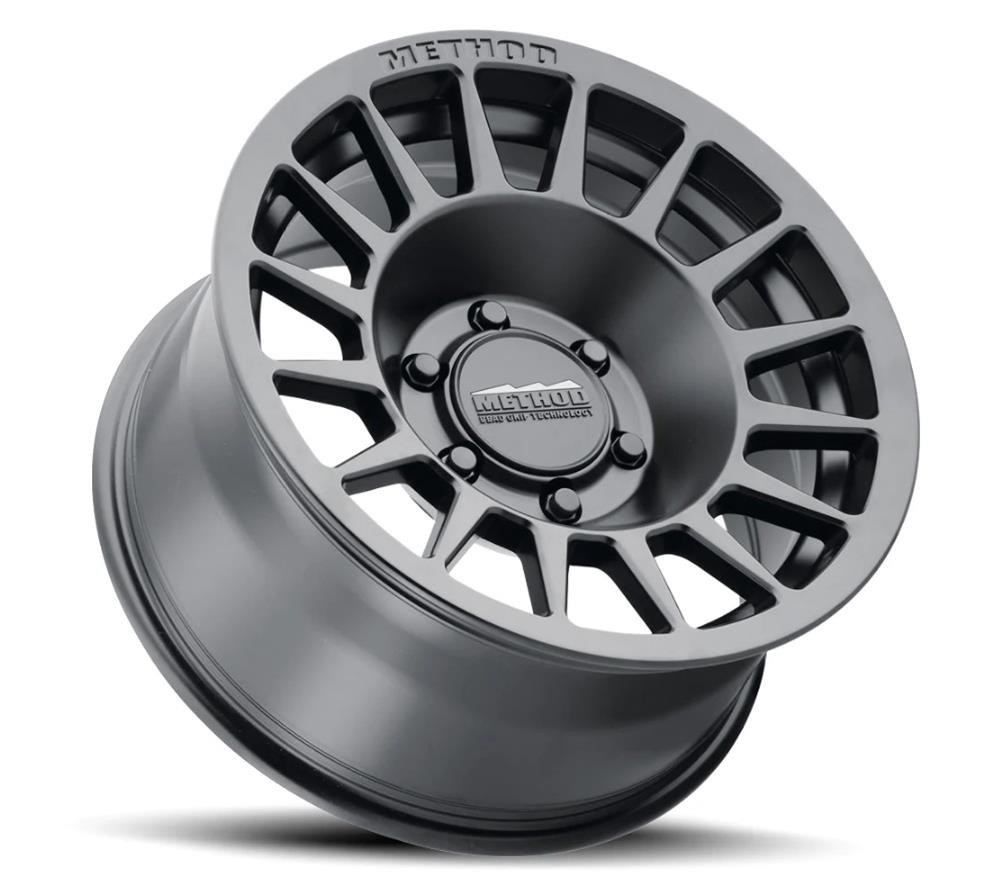 MR70778560500  Method Race Wheels MR707 Matte Black Wheels Bead Grip, 17x8.5, 0mm Offset, 6x5.5, 106.25mm Centerbore, Matte Black
