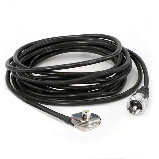 Rugged Radio - 15 Ft Antenna Coax Cable with 3/8 NMO Mount - nmo-mt-15