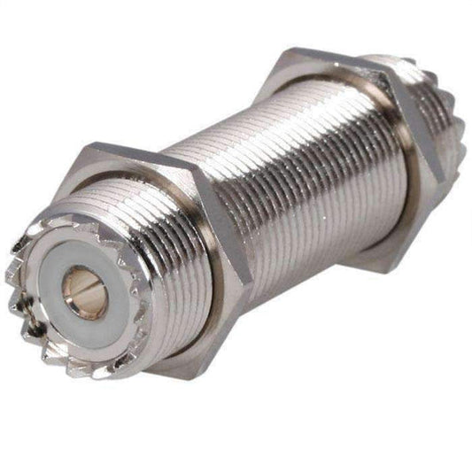 Rugged radios - Female to Female UHF Bulkhead Connector - UHF-BULKHEAD