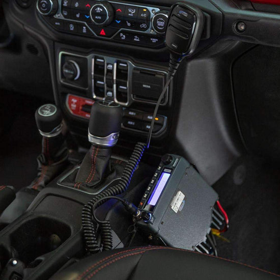 Rugged Radio - Mobile Radio Mount for Jeep JL, JT, and Gladiator Passenger Side Interior - mt-rm-jl