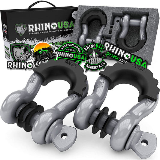 Rhino USA - 3/4 D ring set (Gray)